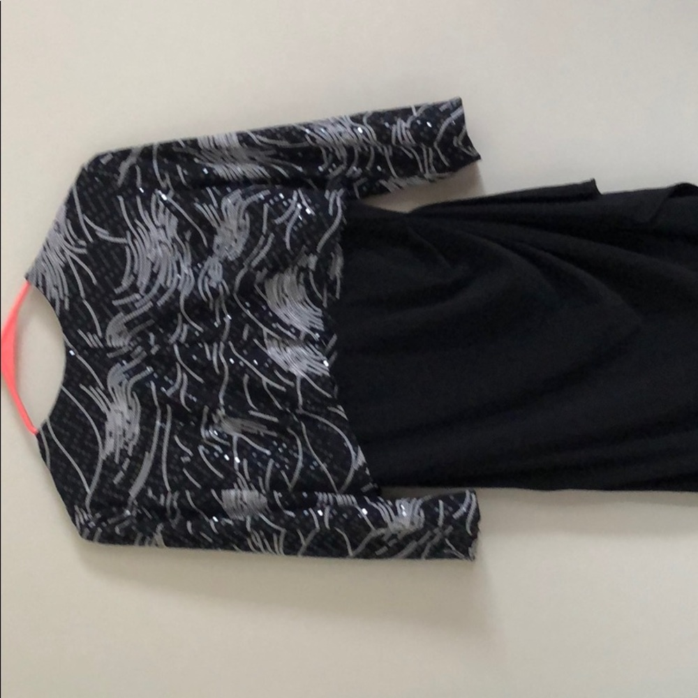 Dress with throw over jacket